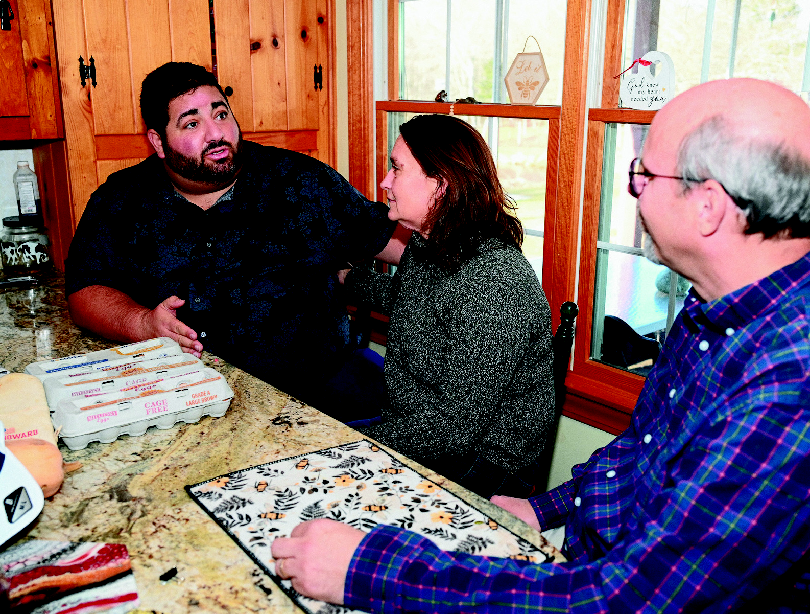 Brandon Sabbag meeting with constituents